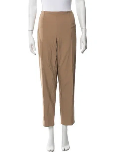 Pre-owned Escada Virgin Wool Straight Leg Pants In Neutrals