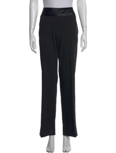 Pre-owned Escada Virgin Wool Wide Leg Pants In Blue