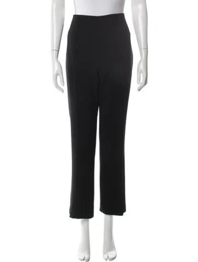 Pre-owned Escada Virgin Wool Wide Leg Pants In Gray