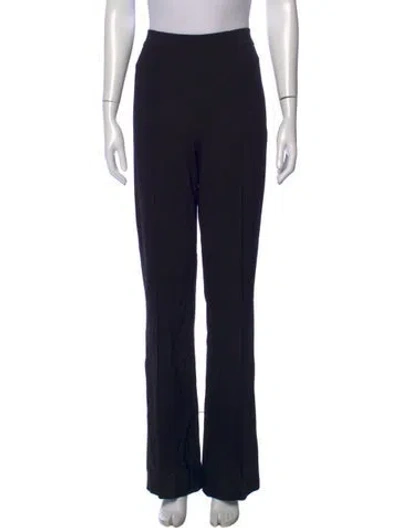 Pre-owned Escada Virgin Wool Wide Leg Pants W/ Tags In Black