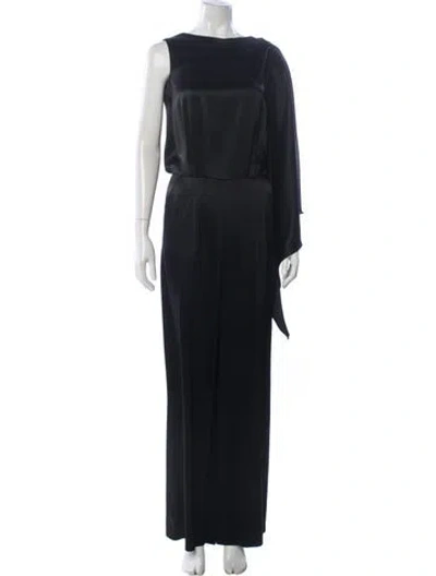Pre-owned Escada V-neck Jumpsuit In Blue