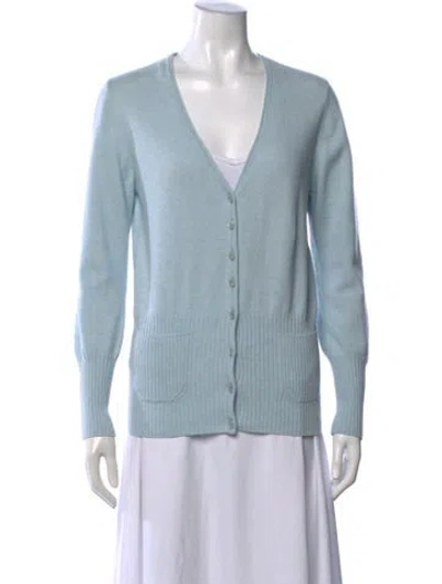 Pre-owned Escada V-neck Sweater In Blue