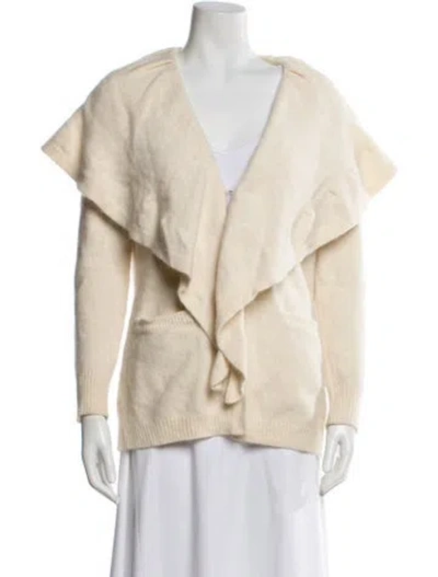 Pre-owned Escada V-neck Sweater In Neutral