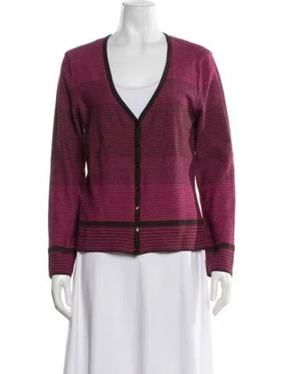 Pre-owned Escada V-neck Sweater In White