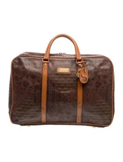 Pre-owned Escada Weekender Bag Vintage In Brown