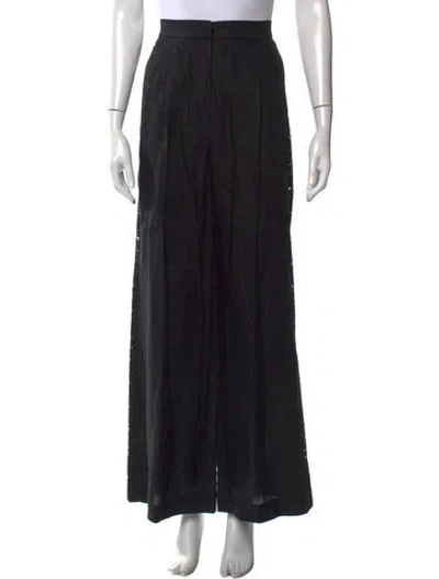 Pre-owned Escada Wide Leg Pants In Black