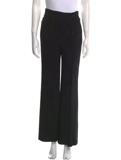 Pre-owned Escada Wide Leg Pants In Black