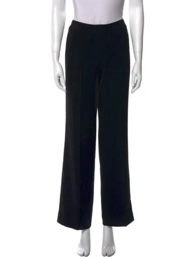Pre-owned Escada Wide Leg Pants In Black