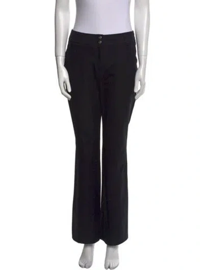 Pre-owned Escada Wide Leg Pants In Black