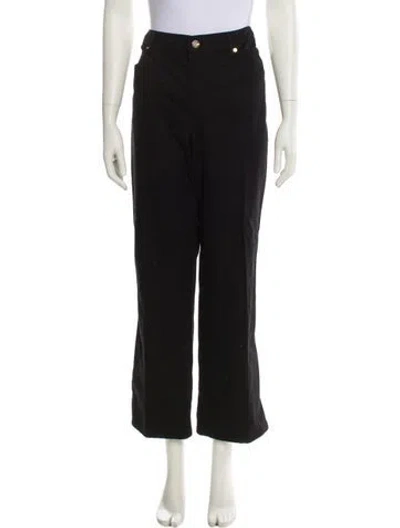 Pre-owned Escada Wide Leg Pants In Black