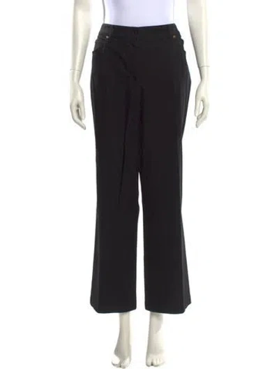 Pre-owned Escada Wide Leg Pants In Black