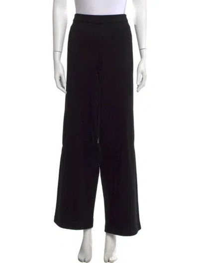 Pre-owned Escada Wide Leg Pants In Black