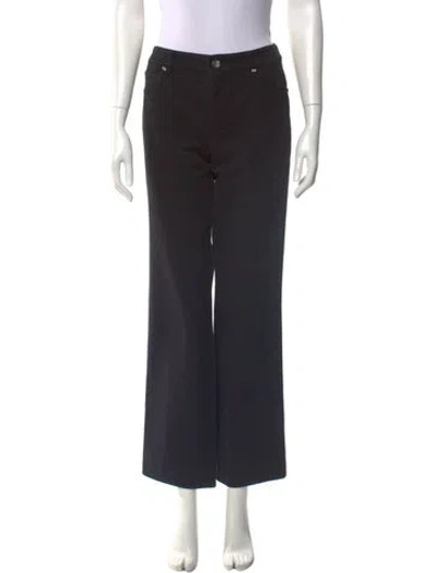 Pre-owned Escada Wide Leg Pants In Black
