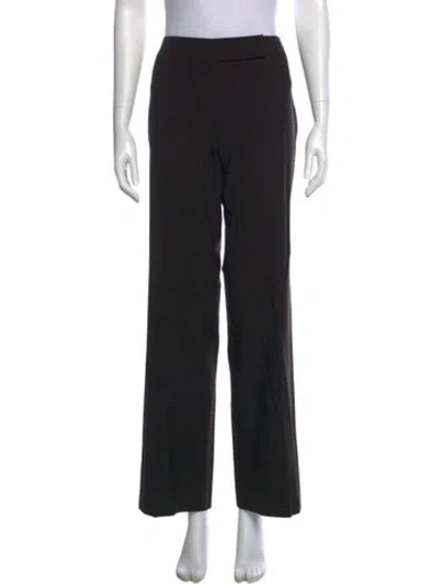 Pre-owned Escada Wide Leg Pants In Black