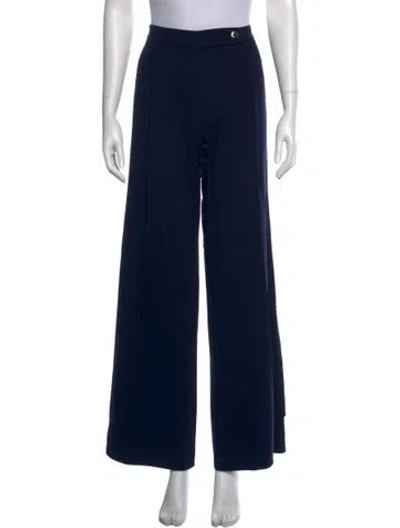 Pre-owned Escada Wide Leg Pants In Black