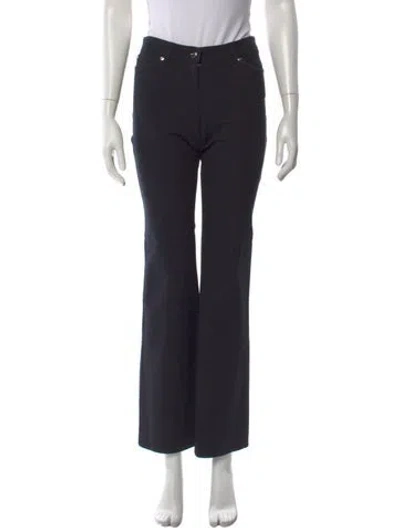 Pre-owned Escada Wide Leg Pants In Black