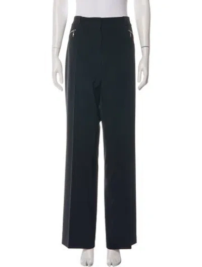 Pre-owned Escada Wide Leg Pants In Black