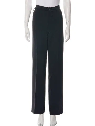 Pre-owned Escada Wide Leg Pants In Black