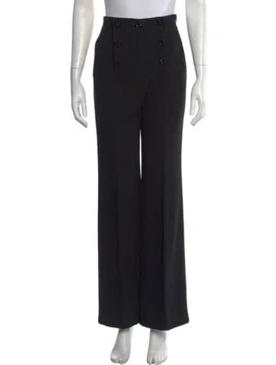 Pre-owned Escada Wide Leg Pants In Black