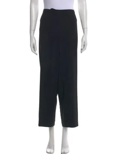 Pre-owned Escada Wide Leg Pants In Black