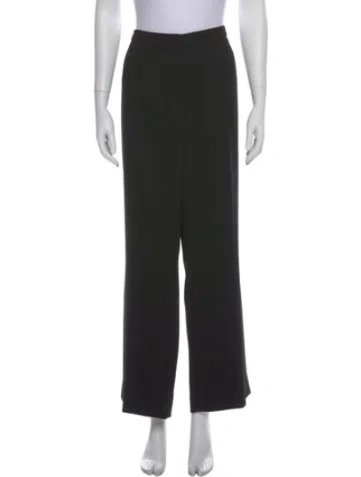 Pre-owned Escada Wide Leg Pants In Black
