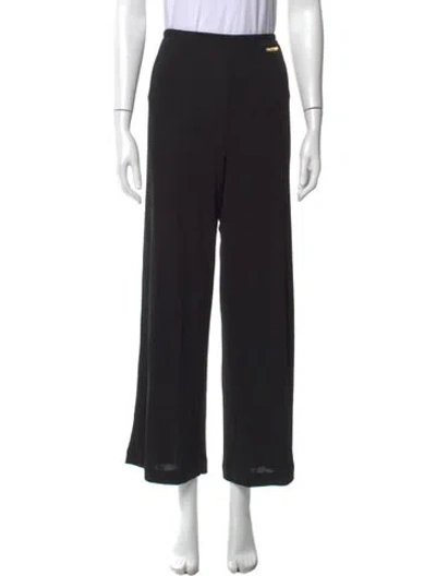Pre-owned Escada Wide Leg Pants In Black