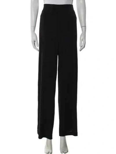 Pre-owned Escada Wide Leg Pants In Black