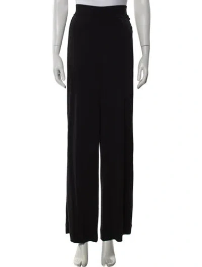 Pre-owned Escada Wide Leg Pants In Black