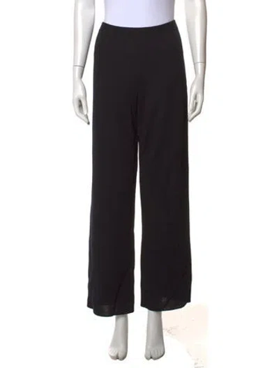 Pre-owned Escada Wide Leg Pants In Black