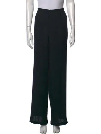Pre-owned Escada Wide Leg Pants In Black