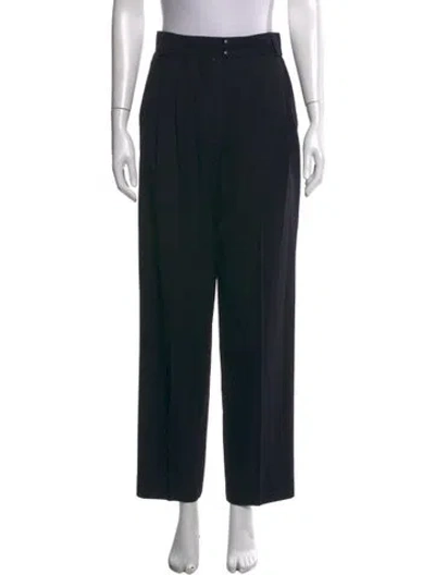 Pre-owned Escada Wide Leg Pants In Black