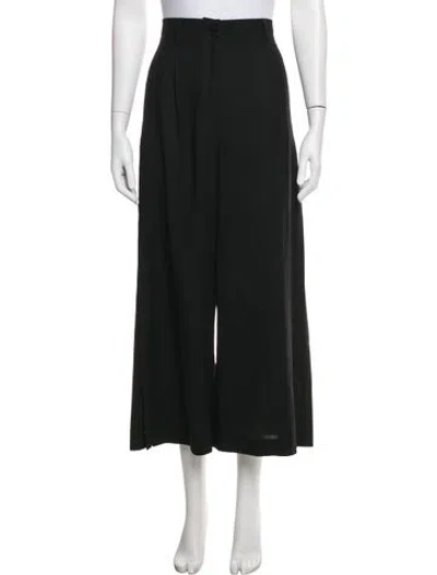 Pre-owned Escada Wide Leg Pants In Black
