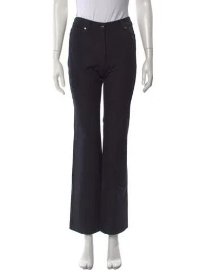 Pre-owned Escada Wide Leg Pants In Black