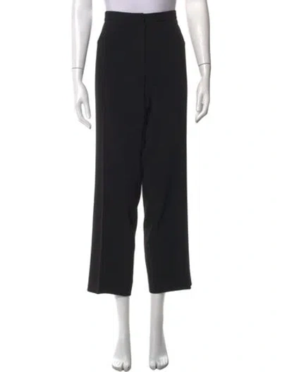 Pre-owned Escada Wide Leg Pants In Black