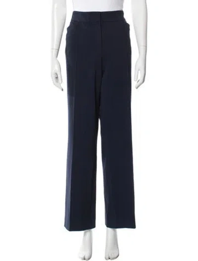 Pre-owned Escada Wide Leg Pants In Blue