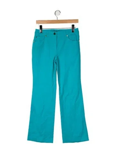 Pre-owned Escada Wide Leg Pants In Blue