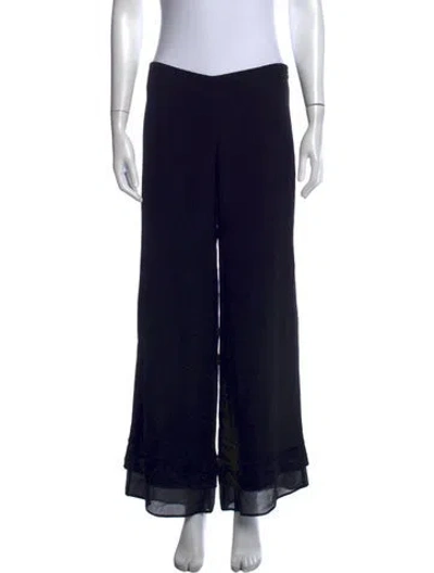Pre-owned Escada Wide Leg Pants In Blue
