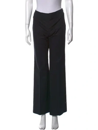 Pre-owned Escada Wide Leg Pants In Blue