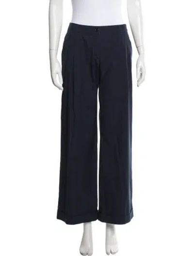 Pre-owned Escada Wide Leg Pants In Blue