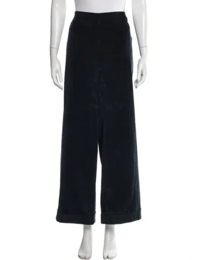 Pre-owned Escada Wide Leg Pants In Blue