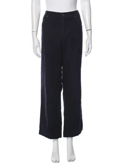 Pre-owned Escada Wide Leg Pants In Blue