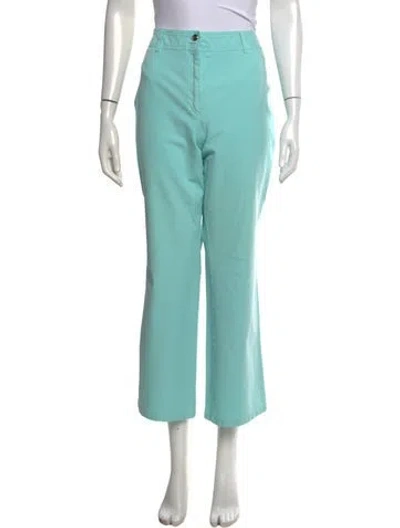 Pre-owned Escada Wide Leg Pants In Blue