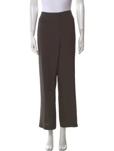 Pre-owned Escada Wide Leg Pants In Brown