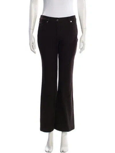 Pre-owned Escada Wide Leg Pants In Brown