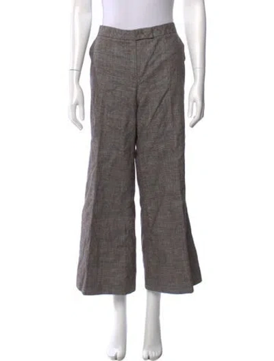 Pre-owned Escada Wide Leg Pants In Brown