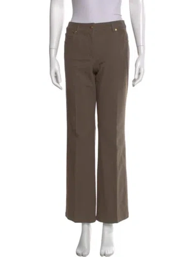 Pre-owned Escada Wide Leg Pants In Brown