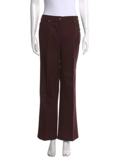 Pre-owned Escada Wide Leg Pants In Brown
