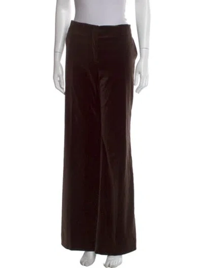 Pre-owned Escada Wide Leg Pants In Brown