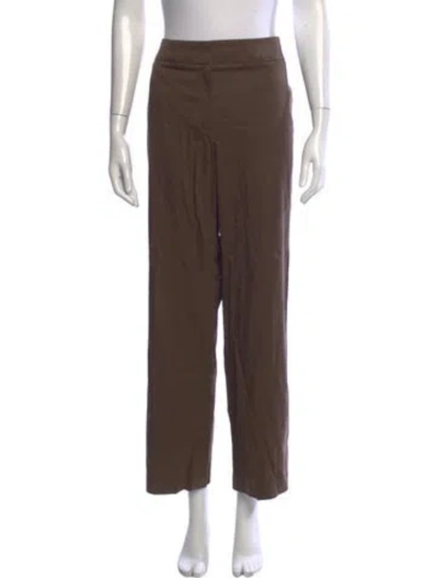 Pre-owned Escada Wide Leg Pants In Brown