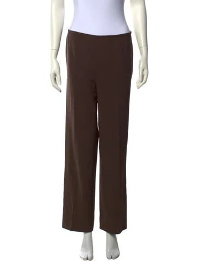 Pre-owned Escada Wide Leg Pants In Brown